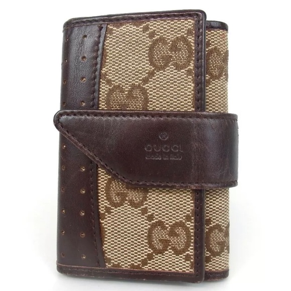 GUCCI GG Signature 6-Key Holder Case 🔥❤️ - Picture 1 of 13